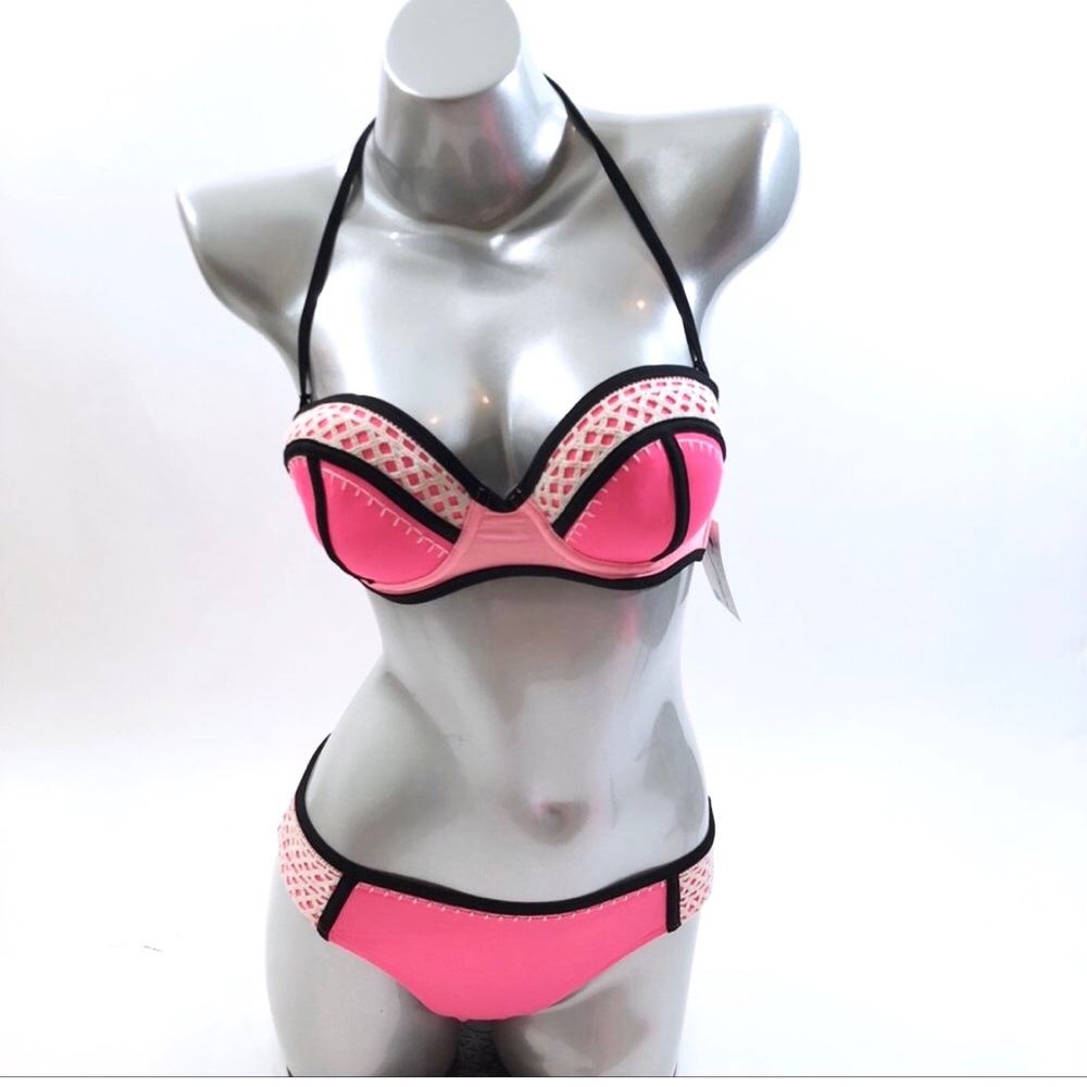 California Waves Two Piece Bikini Swimsuit Medium - Picture 1 of 5